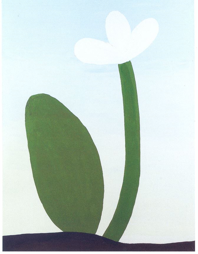 Thomas Stimm Blume, 1991 Öl auf Leinwand 160 x 120 cm © Sammlung BA-CA