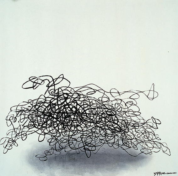 Wang Huang Sheng, Moving Vision Series I : paper and ink : 123×125cm : 2011 © Wang Huang Sheng