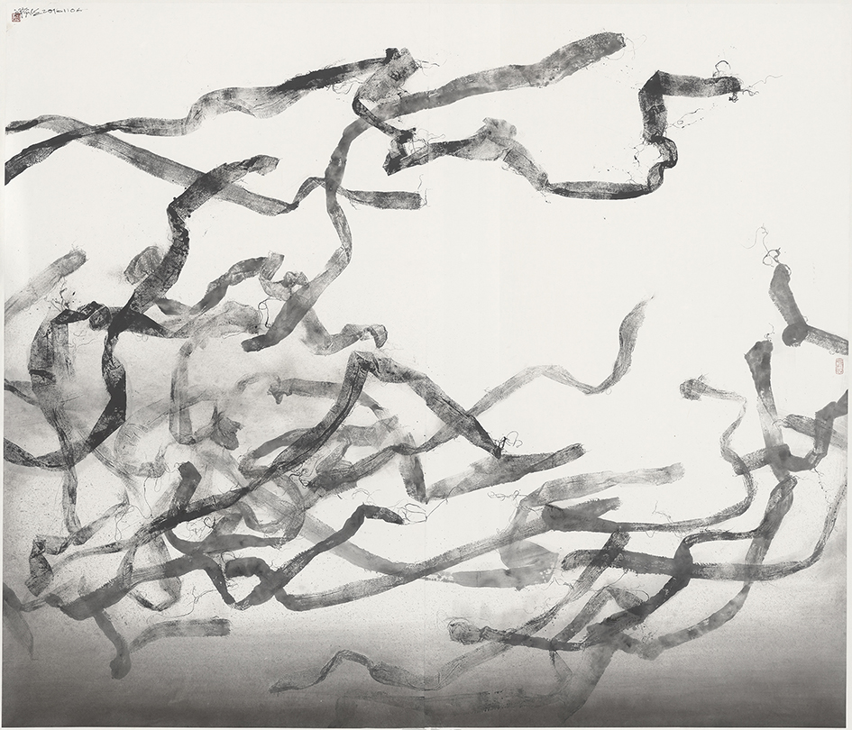 Wang Huang Sheng, Tracing Vision 161106 : paper and ink : 180×198cm : 2016 © Wang Huang Sheng