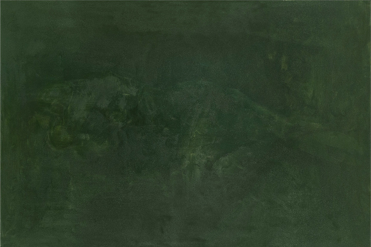 Martin Grandits, „overpainting m.I.“ 2018, Öl Hasenleim auf Leinwand, 220 x 150 cm © Courtesy the artist
