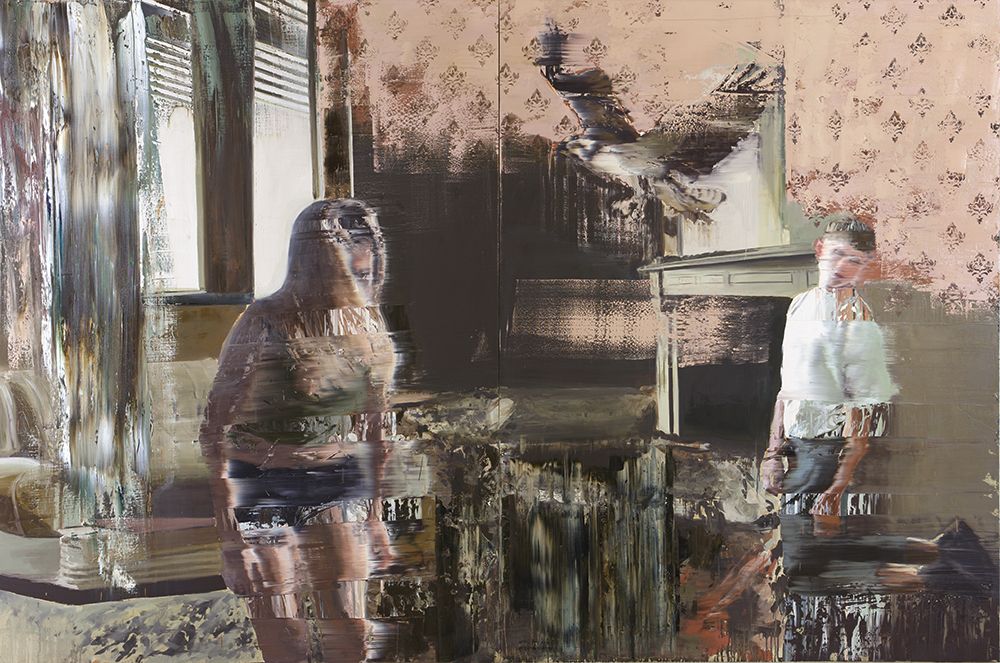 Andy Denzler, The Dark Eagle, 2018, Oil on canvas, 200 x 300 cm © Andy Denzler