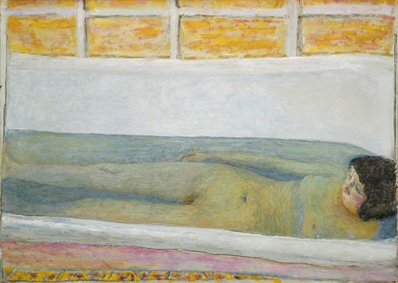 Pierre Bonnard, Die Wanne (Das Bad), 1925, Baignoire (Le Bain), Öl auf Leinwand, 86 × 120,6 cm , Tate. Presented by Lord Ivor Spencer Churchill through the Contemporary Art Society 1930, N04495 © Tate, London 2019