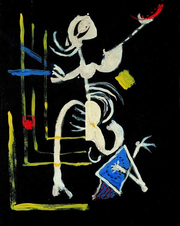 Icarus, Jackson Pollock Ikarus, 1946 Gouache auf Karton, 60 x 48 cm Sammlung Ulla und Heiner Pietzsch © VBK, Wien, 2005/06
