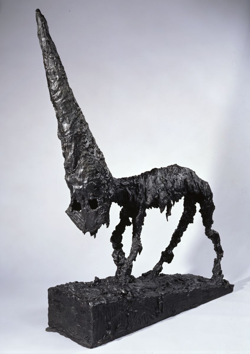 Boc encopironat (Ziege mit Hut), 2006, Bronze, 200 x 170 x 60 cm, Sammlung Bischofberger, Schweiz © Courtesy Miquel Barceló