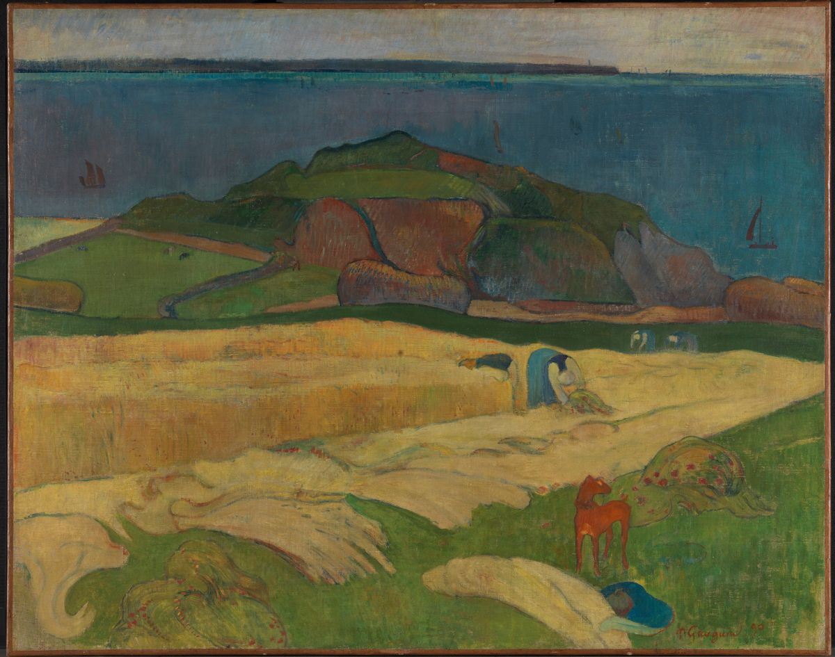 Paul Gauguin Ernte: Le Pouldu, 1890 Öl auf Leinwand © Tate
