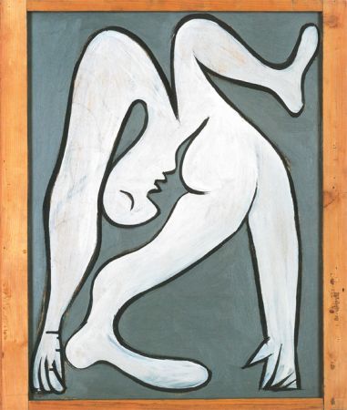 Pablo Picasso, Akrobatin 1930, Öl auf Holz, 69 x 59 cm © Succession Picasso / VBK Wien 2000