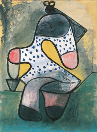 Pablo Picasso, Kleinkind mit Spielzeugkübel, 1947, Öl auf Sperrholz, 130 x 97 cm © Succession Picasso / VBK Wien 2000