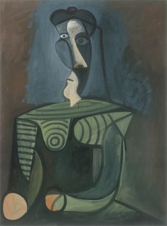 Pablo Picasso, Weibliches Porträt, 1943, Öl auf Leinwand, 130 x 97 cm © Succession Picasso / VBK Wien 2000