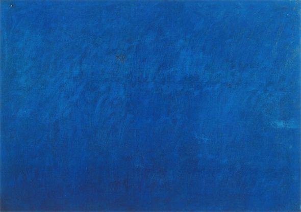 Joan Miró, Malerei - Blau, 1925, Öl auf Leinwand,  64,5 x 91 cm, Sammlung Paule et Adrien Maeght, Paris © Successió Miró / VBK Wien 2001
