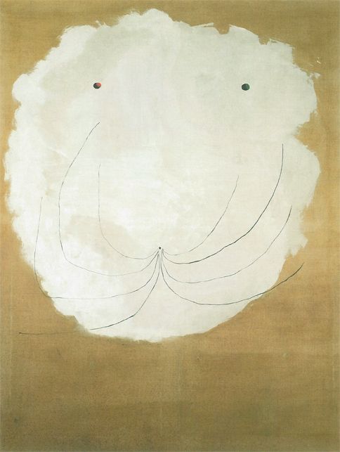 Joan Miró, Malerei - Die weiße Katze, 1927, Öl auf Leinwand,  151 x 118 cm, Helly Nahmad Gallery © Successió Miró / VBK Wien 2001