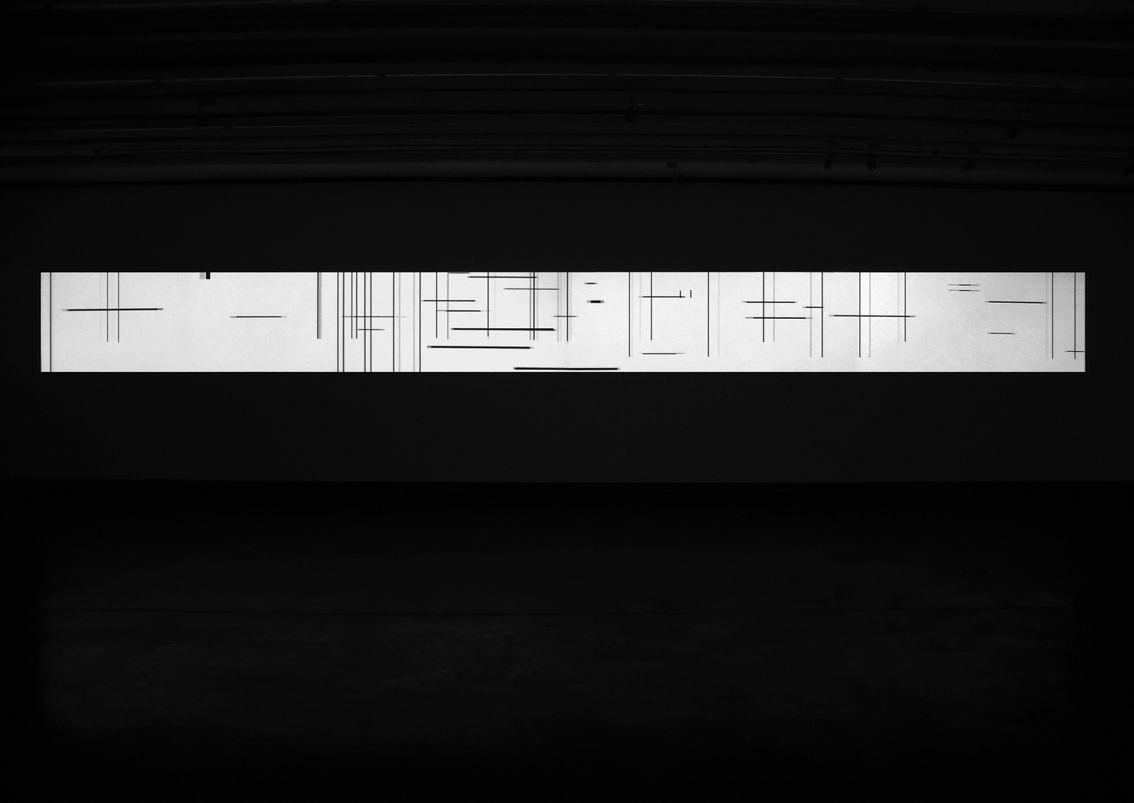 Andrés Ramírez Gaviria, Composition, 2006, software projection, black/white, sound, variable dimensions. © Courtesy the artist