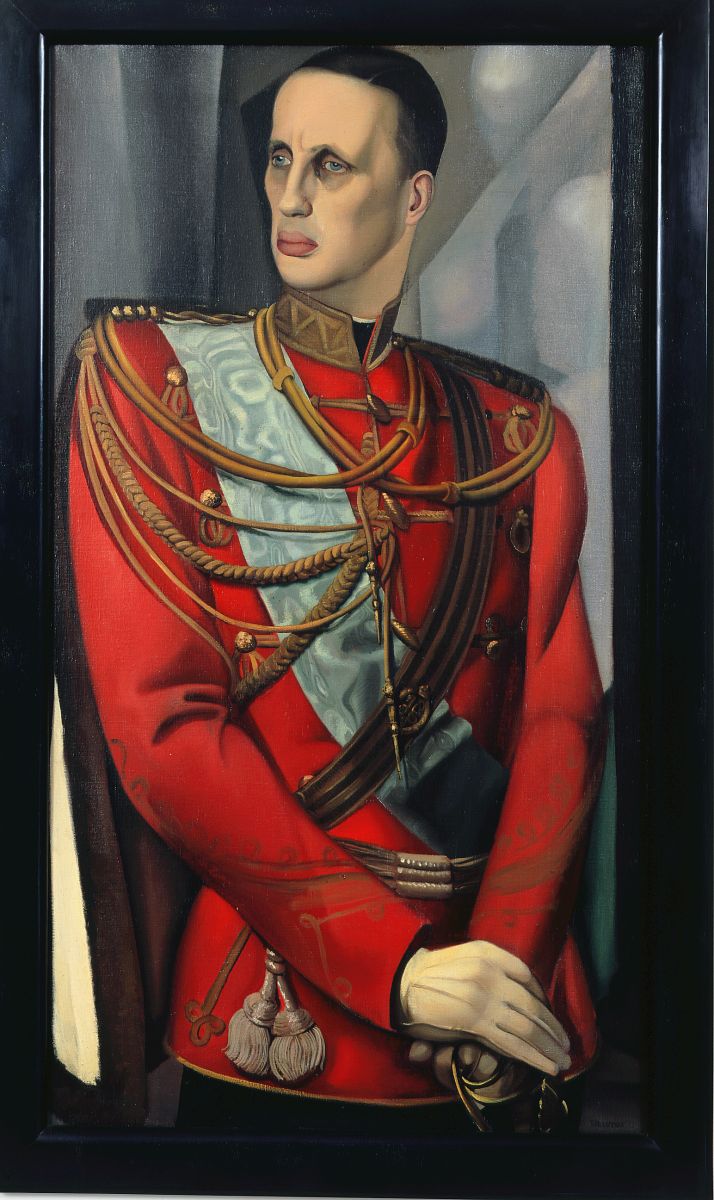 Tamara De Lempicka, Porträt Seiner Kaiserlichen Hoheit Großherzog Gabriel, um 1926, Öl auf Leinwand, 116 x 65 cm © J. Nicholson, Beverly Hills, Kalifornien