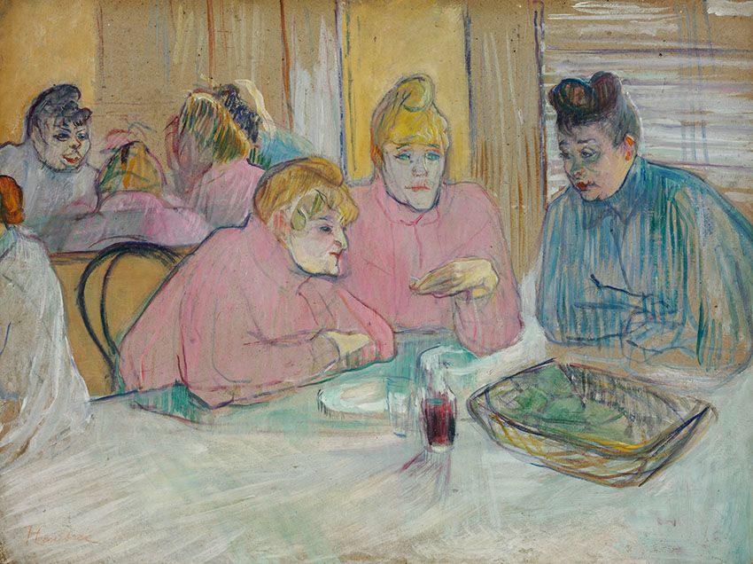 Henri de Toulouse-Lautrec, Die Damen im Speisesaal, 1893 © Szépművészeti Múzeum, Budapest