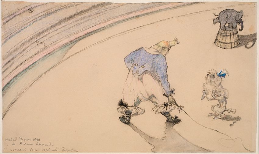 Henri de Toulouse-Lautrec, Im Zirkus: Clown Footit – Dresseur, 1899. Statens Museum for Kunst, Kopenhagen © SMK Photo