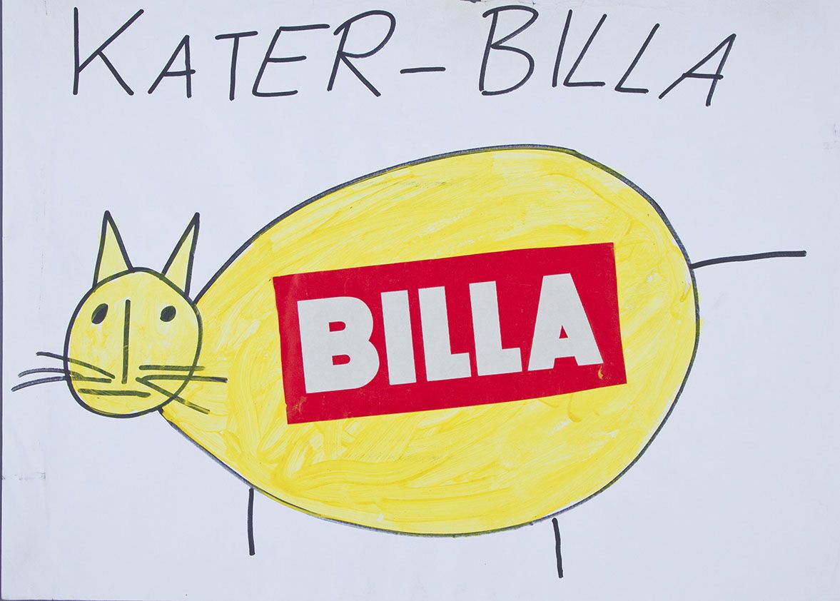 Alf Poier, Kater-Billa, 1999 © Courtesy the artist