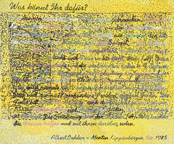 Martin Kippenberger, Ohne Titel, 1995, Privatsammlung © Estate of Martin Kippenberger, Galerie Gisela Capitain, Cologne