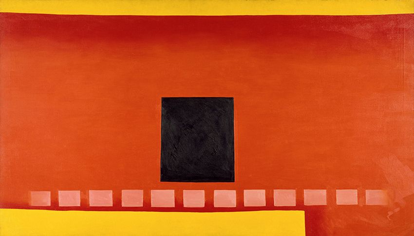 Georgia O’Keeffe, Black door with Red, 1954, Chrysler Museum of Art, Norfolk, VA, Bequest of Walter P. Chrysler, Jr. © 2016 Georgia O’Keeffe Museum/Bildrecht, Wien